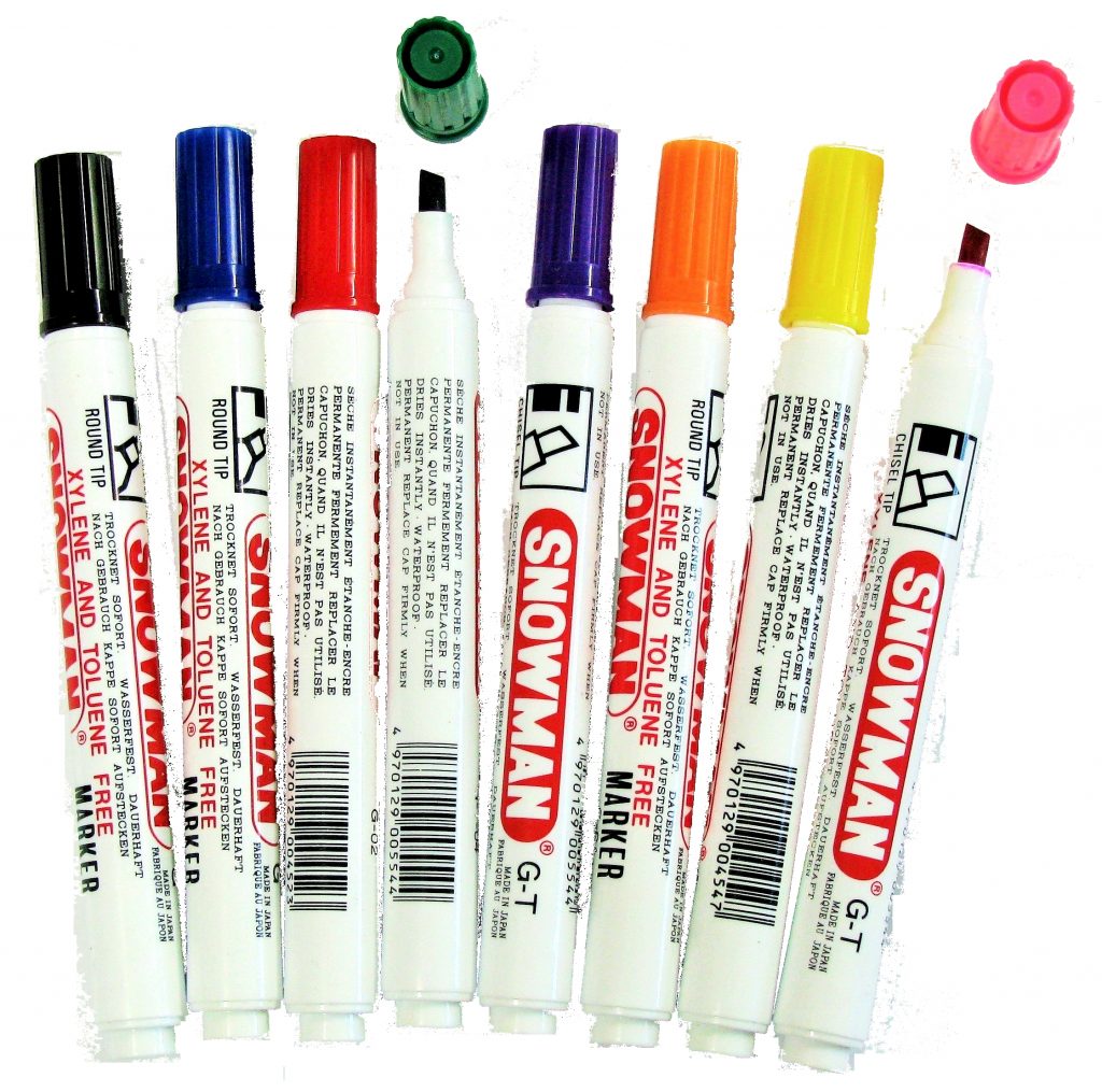 Snowman Permanent Markers