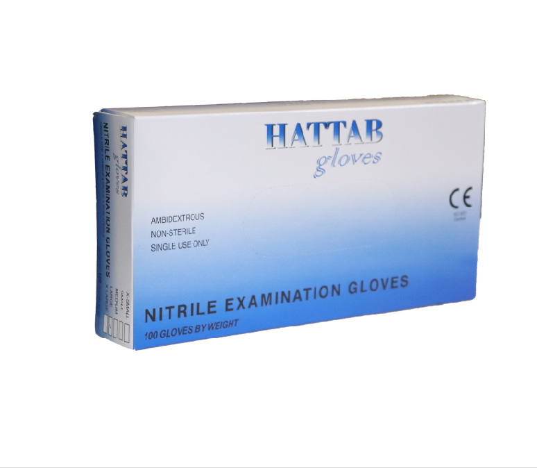 Hattab Nitrile Examination Gloves